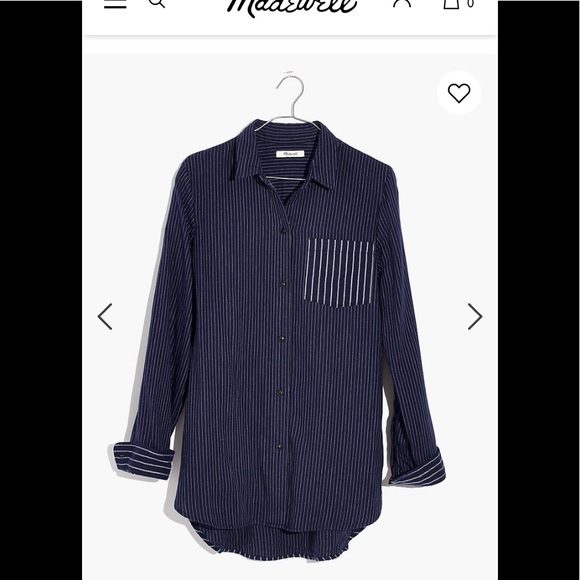 Madewell classic Ex-boyfriend shirt - Picture 9 of 10